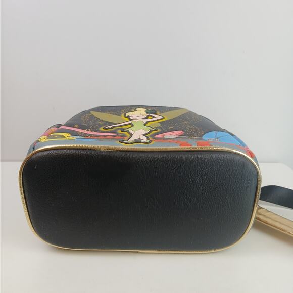 Disney Parks Loungefly Tinkerbell Mini Backpack Black Gold main image 8